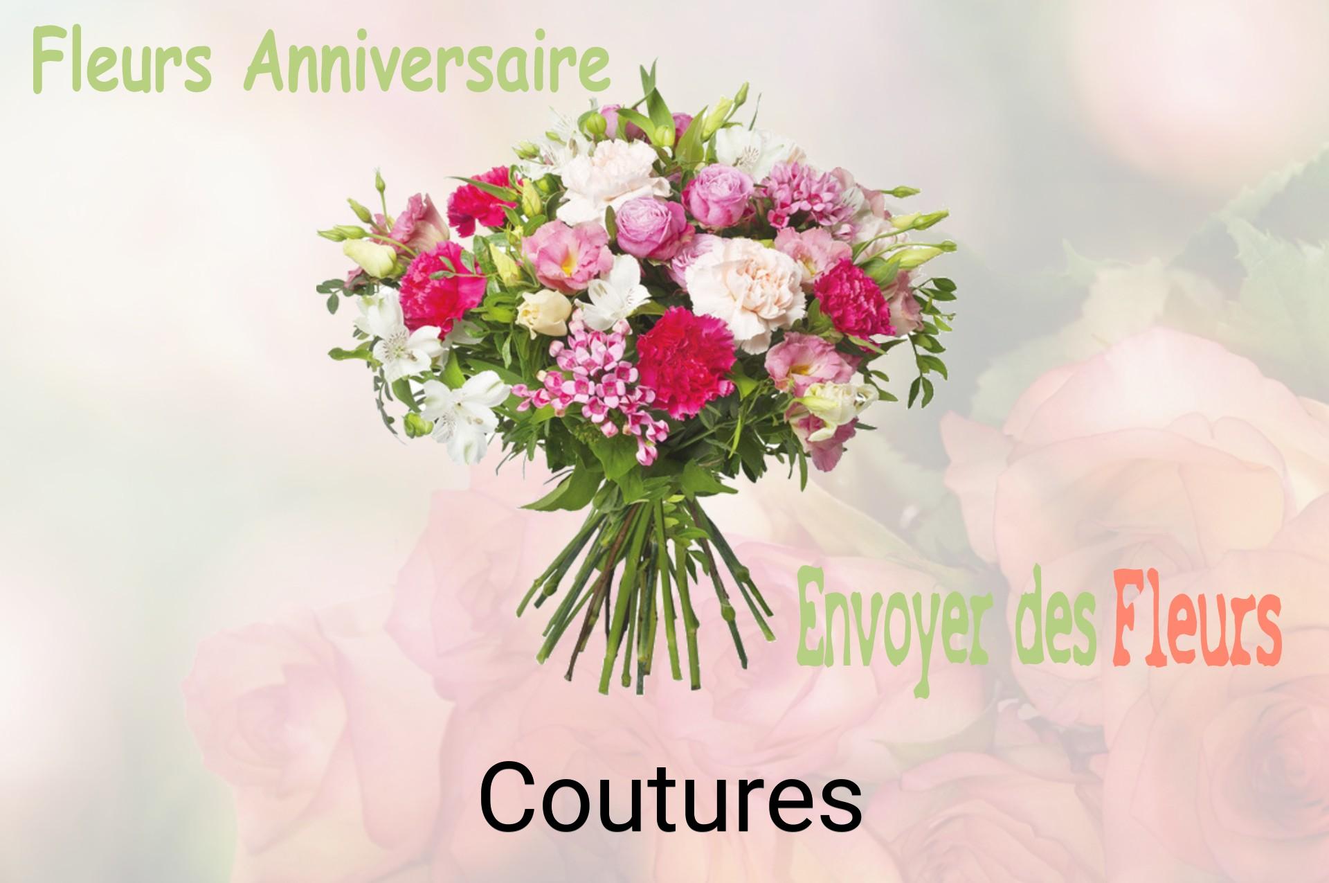 Bouquet de fleurs d’anniversaire livré à Coutures